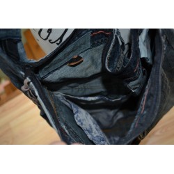 Duża dżinsowa torba HOBO